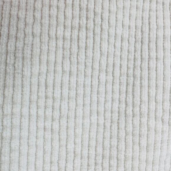 Elan Off White Corduroy Shirt Jacket Womens M Button Up Raw Edge Hem Long Sleeve - Picture 3 of 12